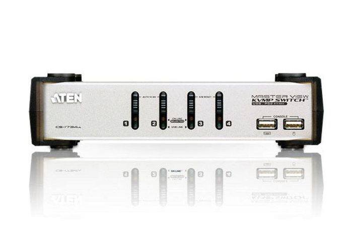Aten 2048 x 1536, USB, VGA, RJ-11, 3.5mm, USB, 210x88x55.5 mm - W124991529