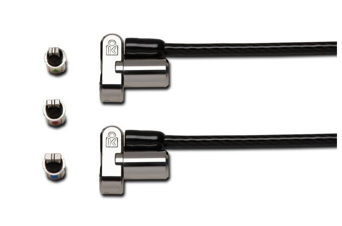 Kensington Universal 3-in-1 Keyed Cable Lock with Twin Lockheads - W126296561