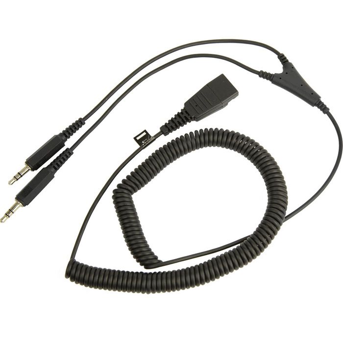 Jabra PC cord - QD to 2x3_5mm - W125288408