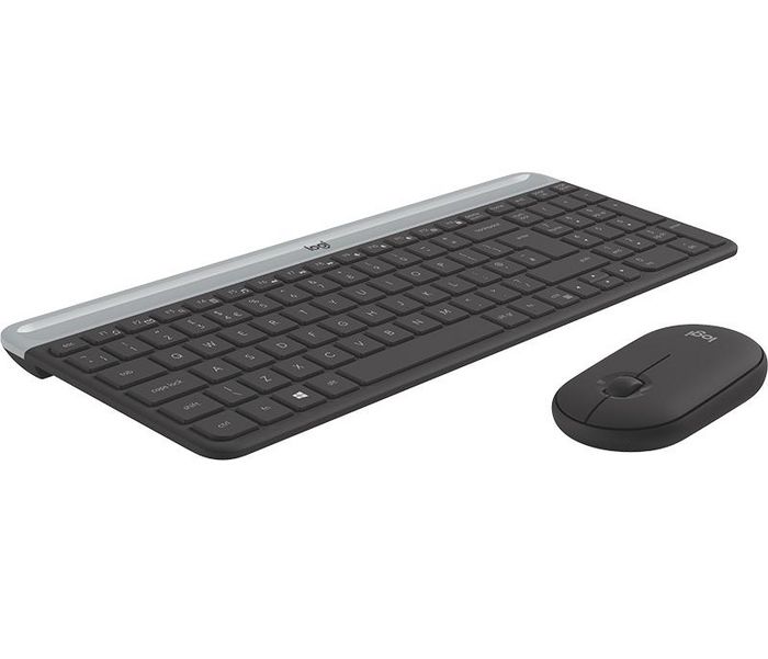 Logitech Slim Wireless Keyboard and Mouse Combo MK470 - W126395059