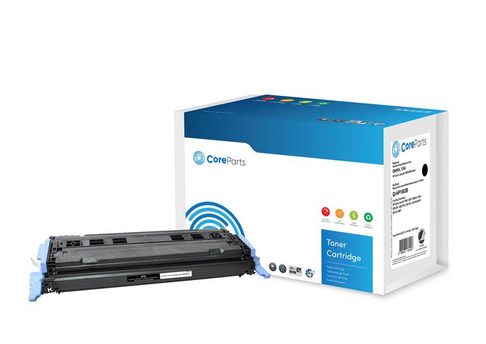 CoreParts Toner Black Q6000A Pages: 2.500, Nordic Swan HP Color LaserJet 1600/2600 (124A) Series - W124669818
