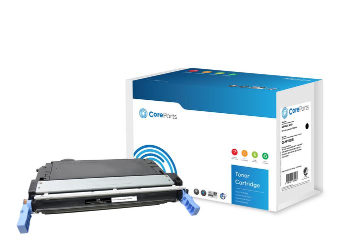 CoreParts Toner Black Q6460A Pages: 12.000, Nordic Swan HP Color LaserJet 4730 (644A) Series - W125169540