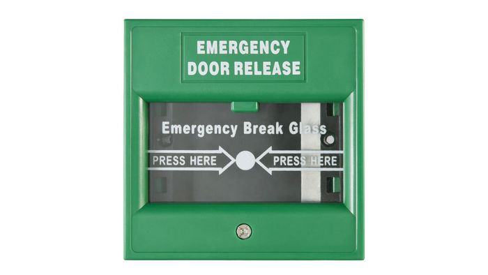 Hikvision Botón de salida y emergencia para control de accesos, verde - W124348890