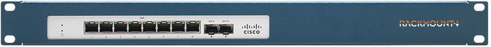 Rackmount IT Mounting bracket - Black - 1U - Cisco Meraki MS120-8 Cisco Meraki - W126176282
