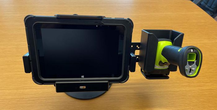 Brodit Universal scanner holder, fits devices with pistolgrip, black - W126346633