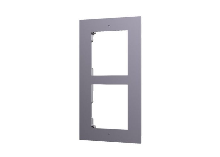 Hikvision Panel frontal y caja de registro empotrable para estación puerta 2 módulos videportero - W124791860