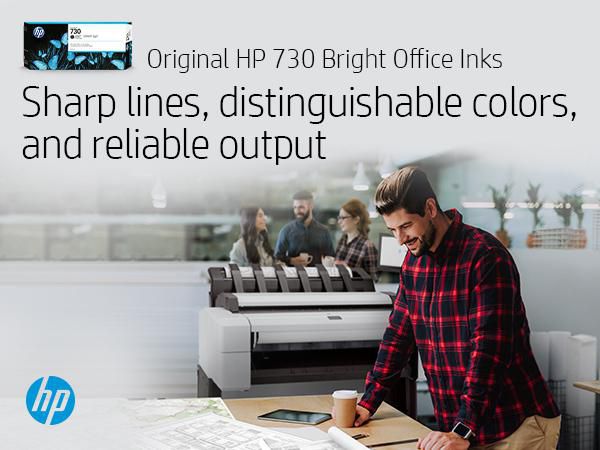 HP 730 300-ml Photo Black DesignJet Ink Cartridge - W125068363