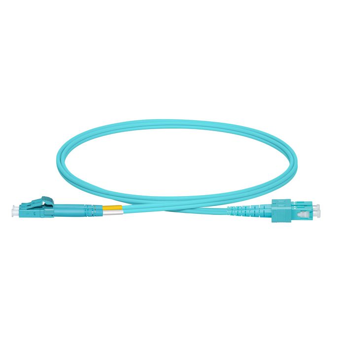 Lanview LC-SC Multimode fibre cable duplex 1m OM3 50/125 LSZH - W125944808