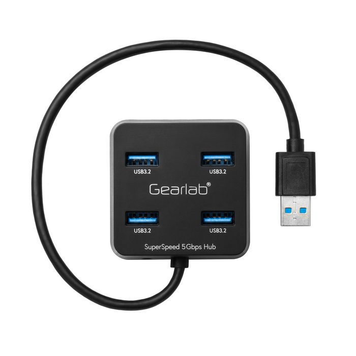 GLB235401, Gearlab 4 Port USB 3.2 Hub with USB-A cable