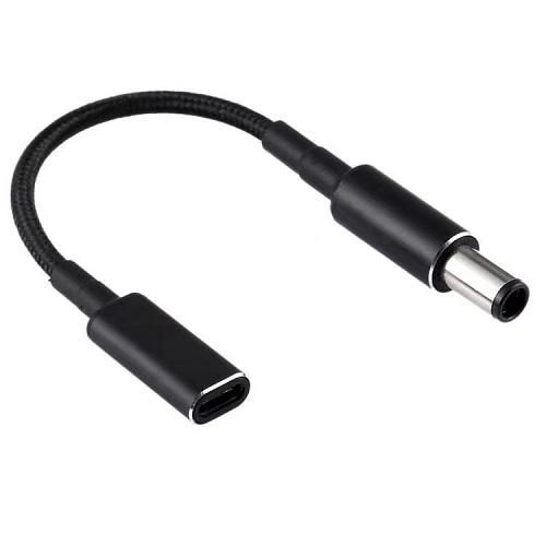 CoreParts Conversion Cable for HP Convert USB-C to 4.5*3.0mm Connects all HP Laptops that require 4.5*3.0mm to USB-C Chargers - Upto 100Watt - USB-C to HP Adapter - W126444111