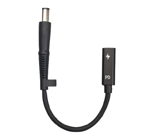 CoreParts Conversion Cable for HP Convert USB-C to 7.4*5.0mm Connects all HP Laptop that require 7.4*5.0mm to USB-C Chargers - Upto 100Watt - USB-C to HP Adapter - W126444418