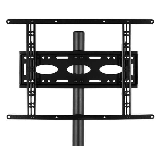 B-Tech Large Flat Screen Single Pole Floor Stand, up to 55", 40kg, black - W126325156