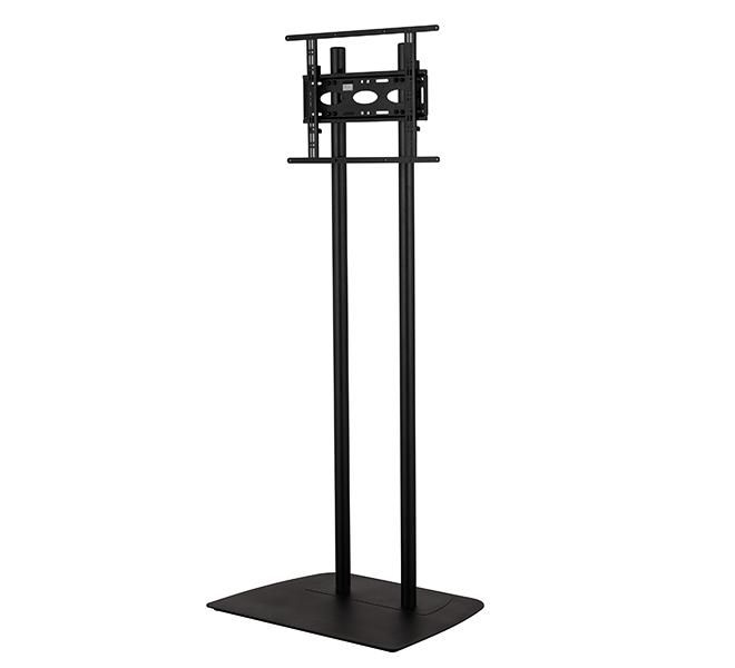 B-Tech Large Flat Screen Twin Pole Floor Stand, up to 70", 70kg, black - W126325157