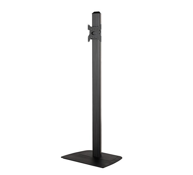 B-Tech Medium Flat Screen Single Column Floor Stand, up to 47", 35kg, black - W126325158