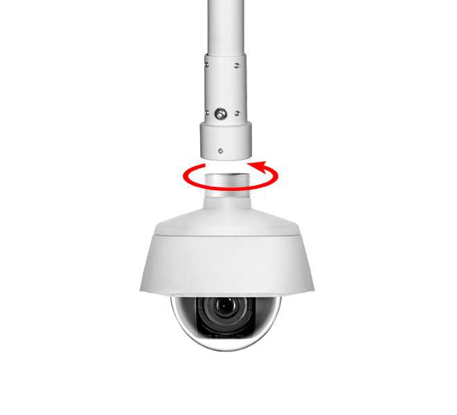B-Tech CCTV Ceiling Mount, With NPT Adapter, 2067mm, white - W125963121