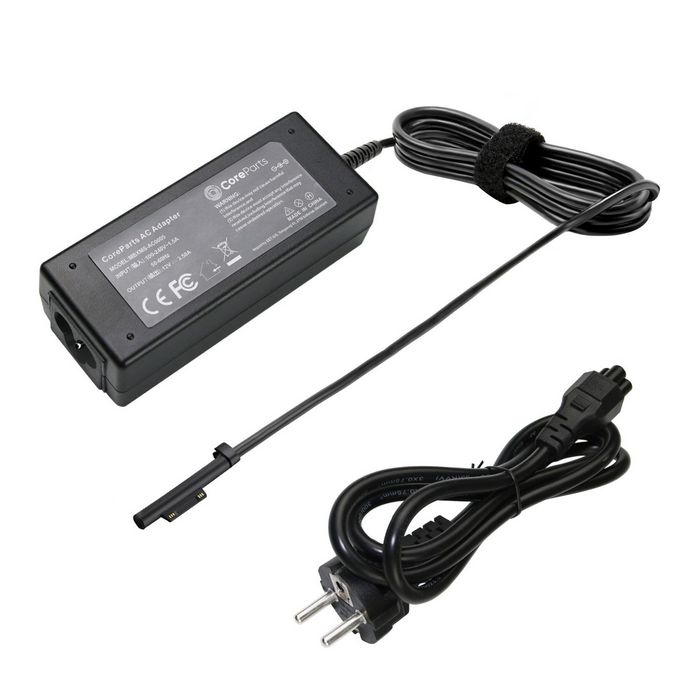 CoreParts Power Adapter for MS Surface 31W 12V 2.58A Plug:Special Including EU Power Cord for SURFACE PRO 3, PRO 4, PRO 5, PRO 6, PRO 7, PRO X - W124862655
