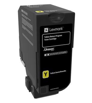 Lexmark CS720, CS725, CX725 Yellow Return Programme Toner Cartridge - W126474806