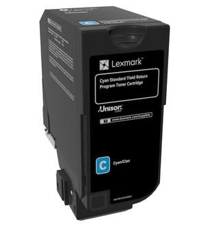 Lexmark 7K Cyan Return Program Toner Cartridge (CS72x, CX725) - W126474810