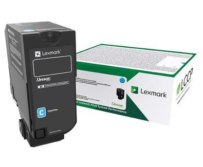 Lexmark 10K Cyan Return Program Toner Cartridge (CS/CX727, CS728) - W126474850