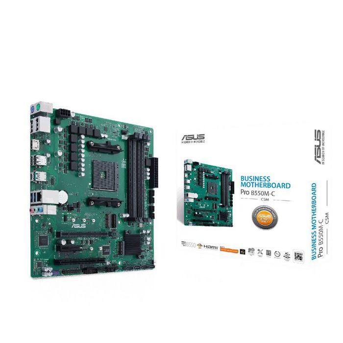 Asus AMD B550, AM4, 4x DDR4, DP, HDMI, M.2, SATA III, USB 3.2, PS/2, mATX, 244x244 mm - W126475531