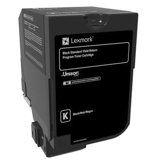 Lexmark 7K Black Return Program Toner Cartridge (CS72x, CX725) - W126475576