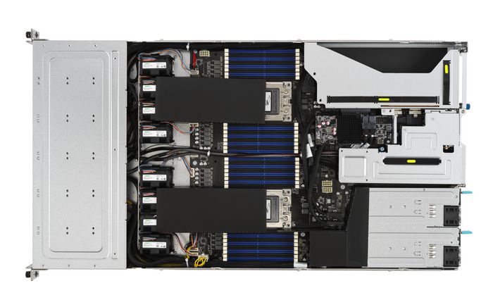Asus AMD EPYC 7003 1U dual-socket server that supports up to 32 DIMM, one dual-slot GPU, 4 NVMe + 8 SATA/SAS, 3 PCIe 4.0 slots, OCP 3.0, M.2 and ASMB10-iKVM, 2 x 10G LAN - W126476043