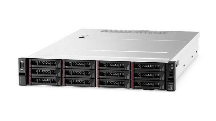 Lenovo 2U, 1x Xeon Silver 4208, 1x 16 GB RDIMM DDR4-2666, 12x 3.5" SATA/SAS HS, 1x PCIe x8, USB 3.0, XClarity Standard, 1x 750 W Platinum, Region EMEA - W126476080