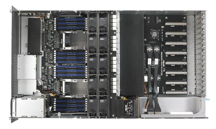 Asus 2 x Socket P (LGA 3647), Intel PCH C621, 24 x DDR4, 8 x 2.5", Aspeed AST2500 - W126476275