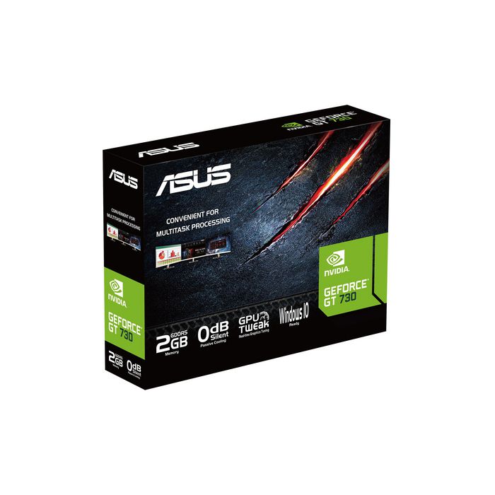 Asus NVIDIA GeForce GT 730 2GB GDDR5, 384 CUDA, 5010 MHz, 64-bit, DVI-D, VGA, HDMI, 300W - W126476672