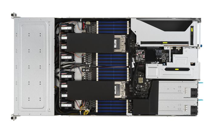 Asus AMD EPYC™ 7003 1U dual-socket server that supports up to 32 DIMM, one dual-slot GPU, 12 NVMe, 3 PCIe 4.0 slots, OCP 3.0, M.2 and ASMB10-iKVM - W126476683