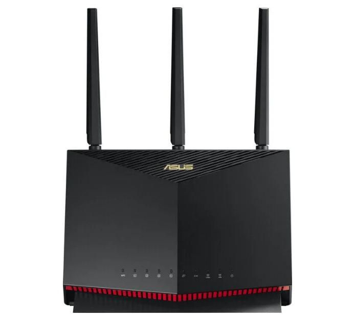 Asus AX5700 Dual Band WiFi 6 Gaming Router, WiFi 6 802.11ax, Mobile Game Mode, Lifetime Free Internet Security, Mesh WiFi support, 2.5G Port, Gaming Port, Adaptive QoS, Port Forwarding - W126476710