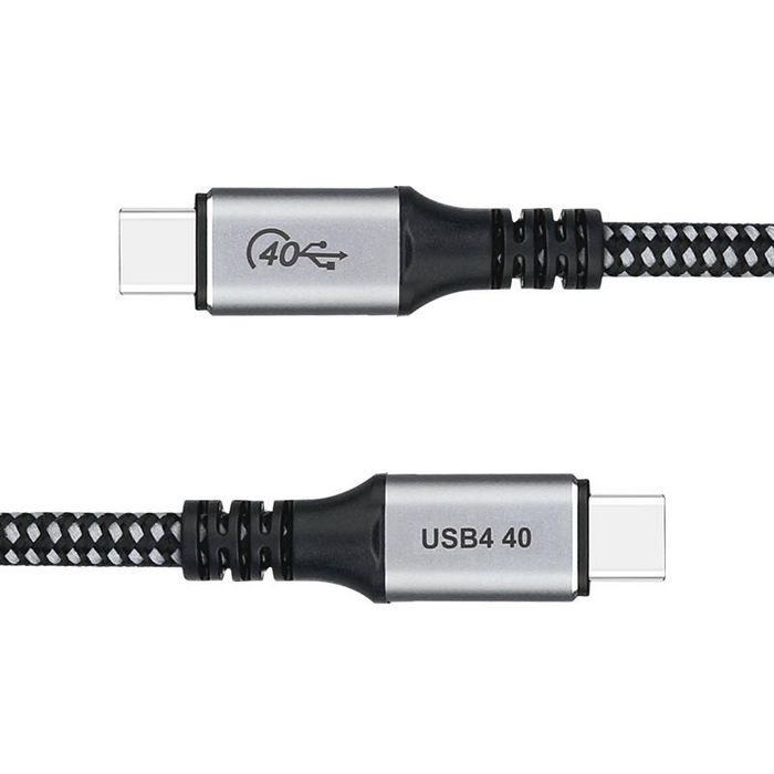 eSTUFF USB-C to USB-C cable 1.2m, 100W, 40Gbps, USB4 Gen 3x2 - W126404152