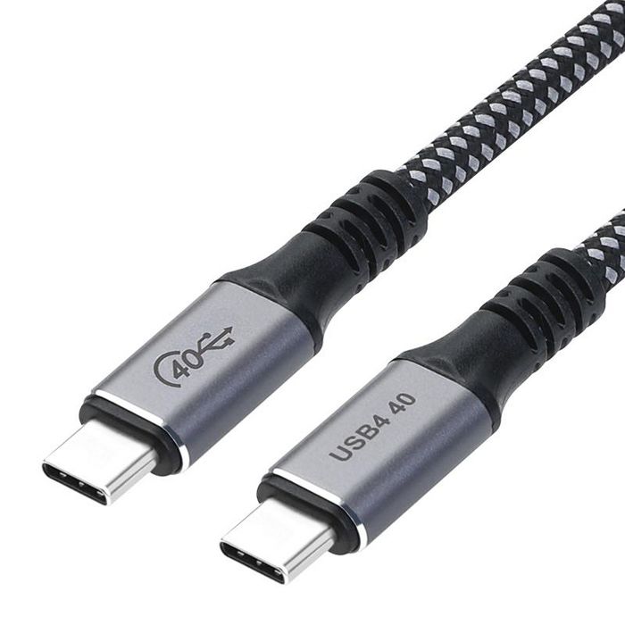 eSTUFF USB-C to USB-C cable 1.2m, 100W, 40Gbps, USB4 Gen 3x2 - W128409611