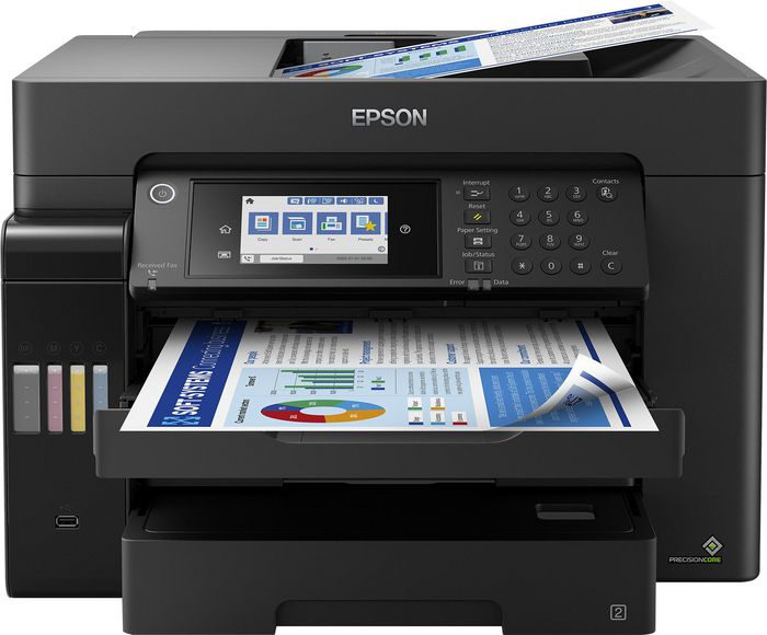 Epson EcoTank ET-16650, 4800x2400 DPI, 3.8 pl, ADF, 33.6 kbps, A3+, USB, LAN, Wi-FI, 515x500x350 mm - W125872039