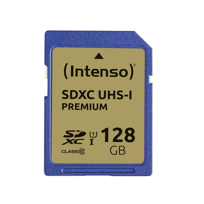 Intenso 128 GB, SDXC Card, Class 10, UHS-1, Premium - W124481804