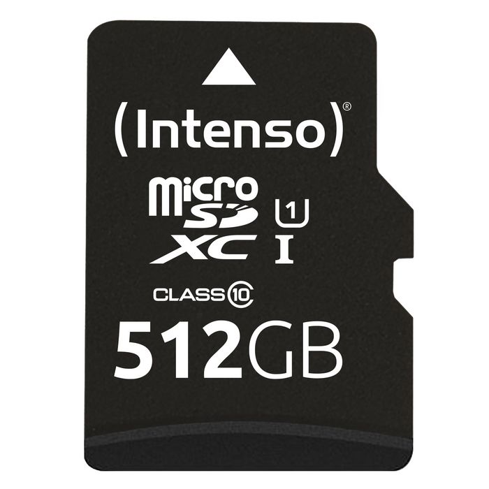 Intenso 512 GB, microSDXC, Class 10, UHS-1, Premium - W125783242