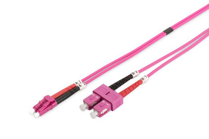 Lanview SC-LC Multimode Fibre cable duplex 3m OM4 LSZH - W125944839