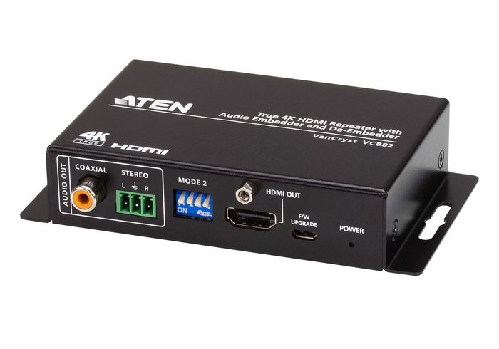 Aten True 4K HDMI Repeater with Audio Embedder and De-Embedder - W126500867