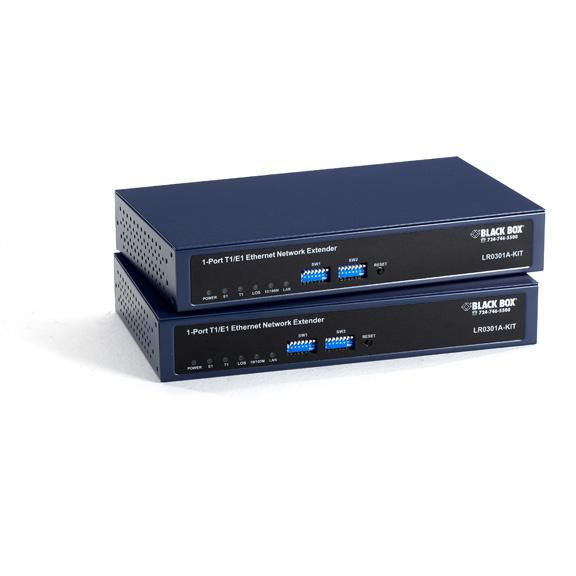Black Box 1- Port T1/E1 Ethernet Network Extender Kit - W126501012