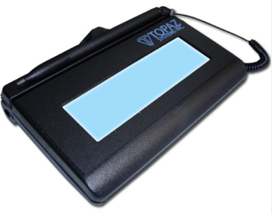 Topaz Signature Gem Backlit LCD 1x5 Virtual Serial - W126518861