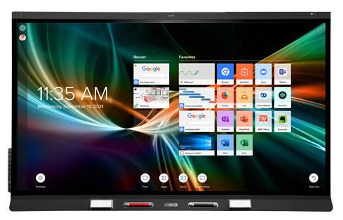 SMART Technologies 65" LCD, 4K UHD (3840 × 2160), 16:9, 350 cd/m², Bluetooth 4.2, 802.11A/B/G/N/AC, 2 x 20W, SB, HDMI, VGA, RJ45, RS-232, NFC - W126553002