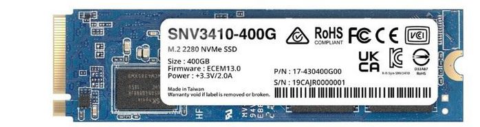 Synology SNV3410-400G, M.2 2280, NVMe PCIe 3.0 x4, 3000 MB/s, 750 MB/s, 3.5 mm x 22 mm x 80 mm - W126478398