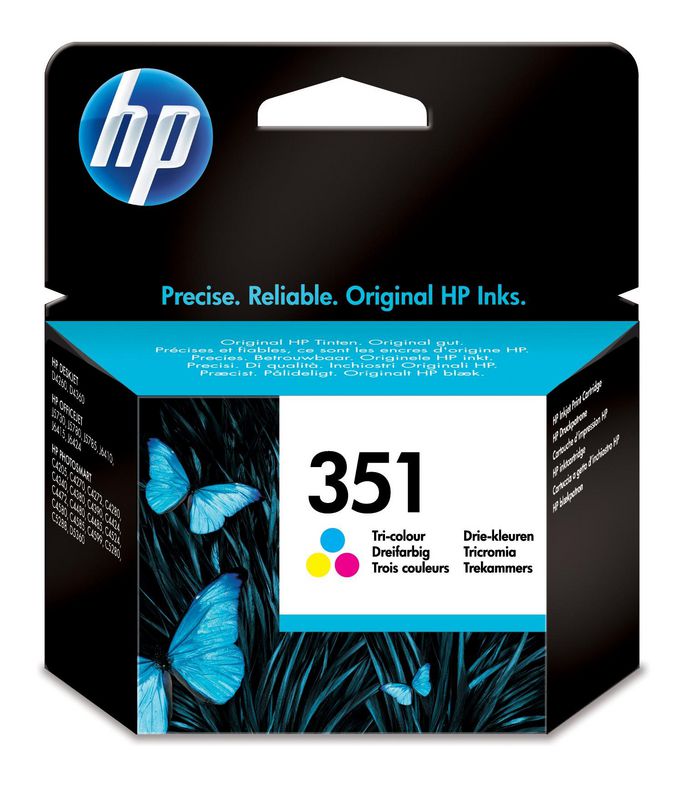HP 351 Tri-color Original Ink Cartridge - W124846882