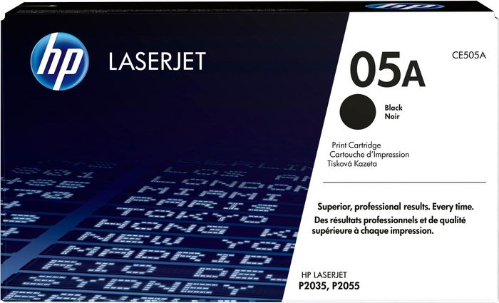 HP 05A Black Original LaserJet Toner Cartridge - W124385663