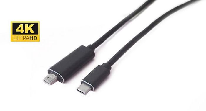 MicroConnect USB C/ Mini DP, 1m, Black - W124477253
