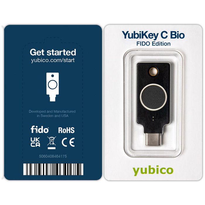 Yubico YubiKey C Bio - FIDO Edition, USB C - W126571892