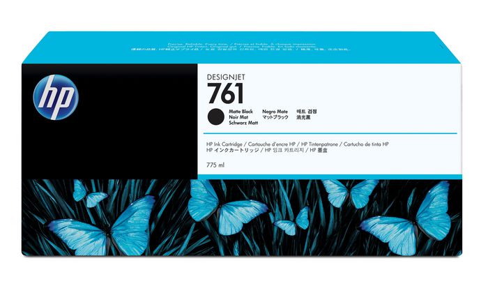 HP 761 cartouche d'encre DesignJet noir mat, 775 ml - W124890968
