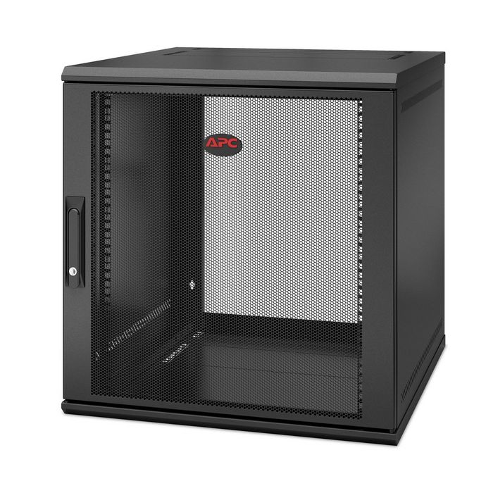 APC NetShelter WX 12U Single Hinged Wall-mount Enclosure 600mm Deep Wall mounted rack Black - W126594455