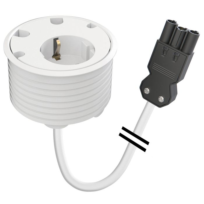 Kondator Type F, 4 Cable-throughs, GST18i3, White - W126571587
