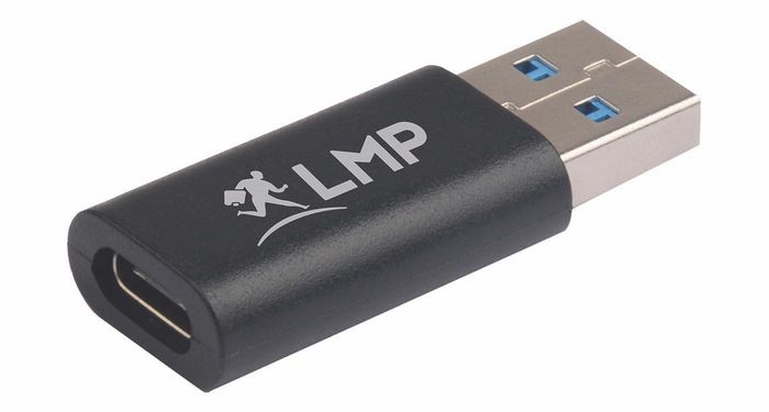 LMP USB-C (f) to USB A (m) adapter, 5G/3A - black - W126584887